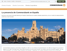 Tablet Screenshot of commerzbank.es