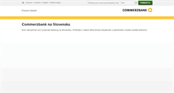 Desktop Screenshot of commerzbank.sk