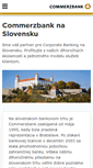 Mobile Screenshot of commerzbank.sk