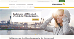 Desktop Screenshot of firmenkunden.commerzbank.de
