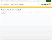 Tablet Screenshot of commerzbank.nl