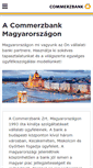 Mobile Screenshot of commerzbank.hu