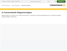 Tablet Screenshot of commerzbank.hu