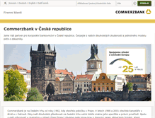 Tablet Screenshot of commerzbank.cz