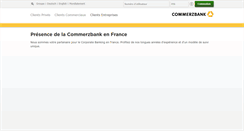 Desktop Screenshot of commerzbank.fr