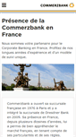 Mobile Screenshot of commerzbank.fr