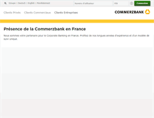Tablet Screenshot of commerzbank.fr